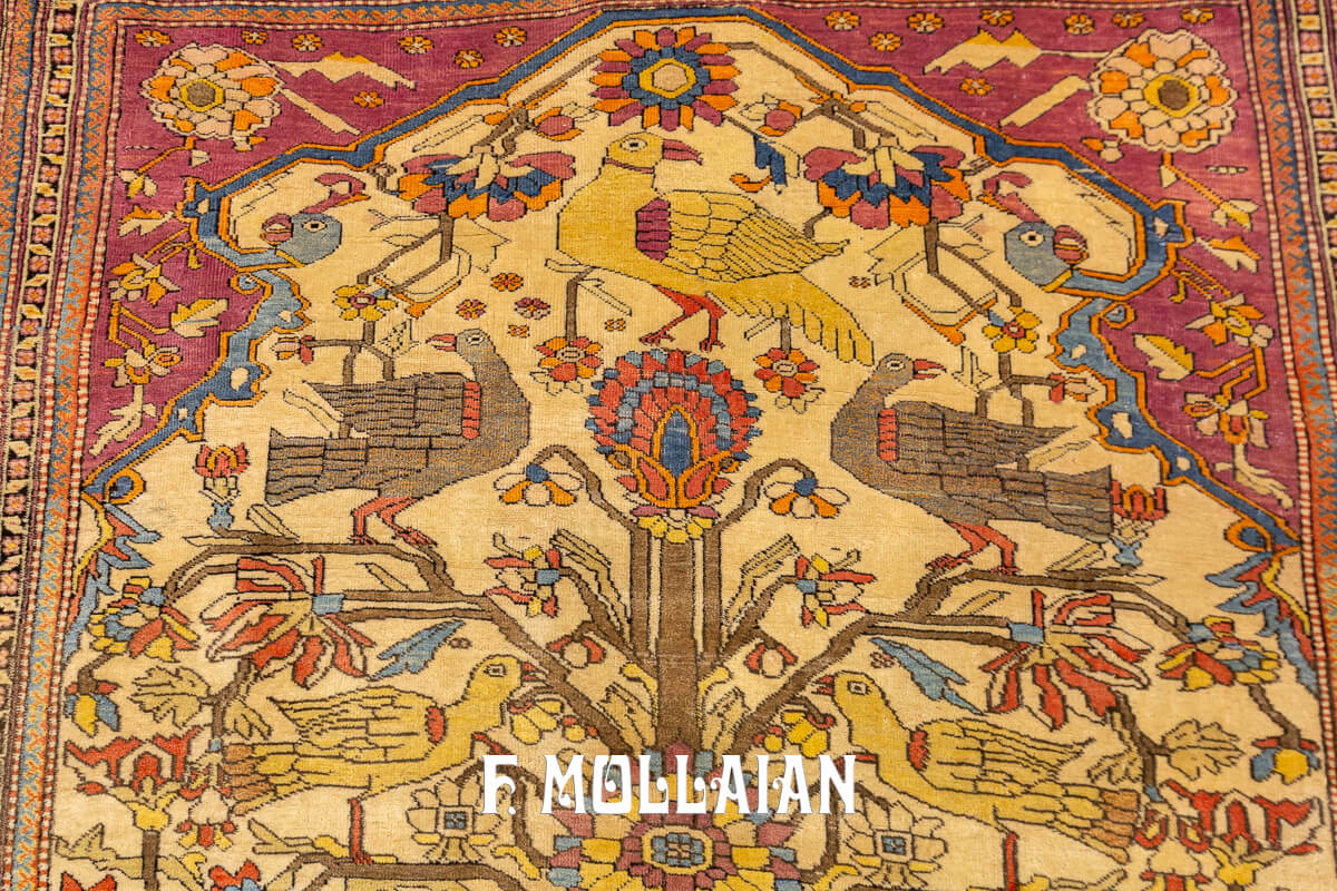 Mohtasham Kashan Rug Rare Prayer Field n°:794107