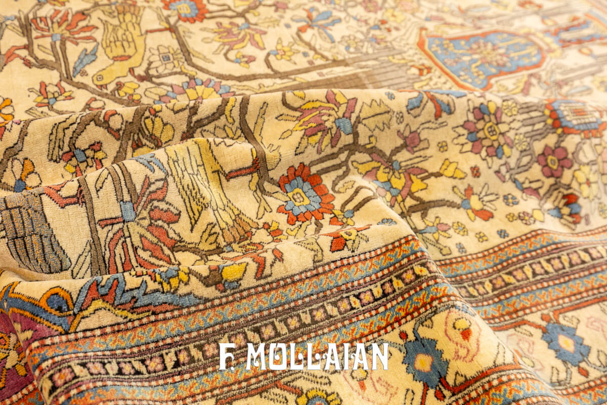 Mohtasham Kashan Rug Rare Prayer Field n°:794107