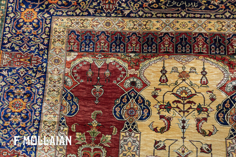 Antique Turkish Silk Hereke Rug n°:80580152