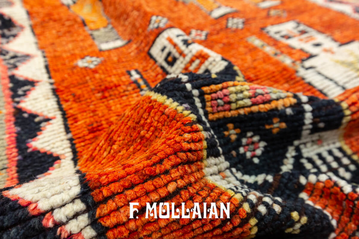 Kurdish Rug Tribal Figurative Runner n°:823578