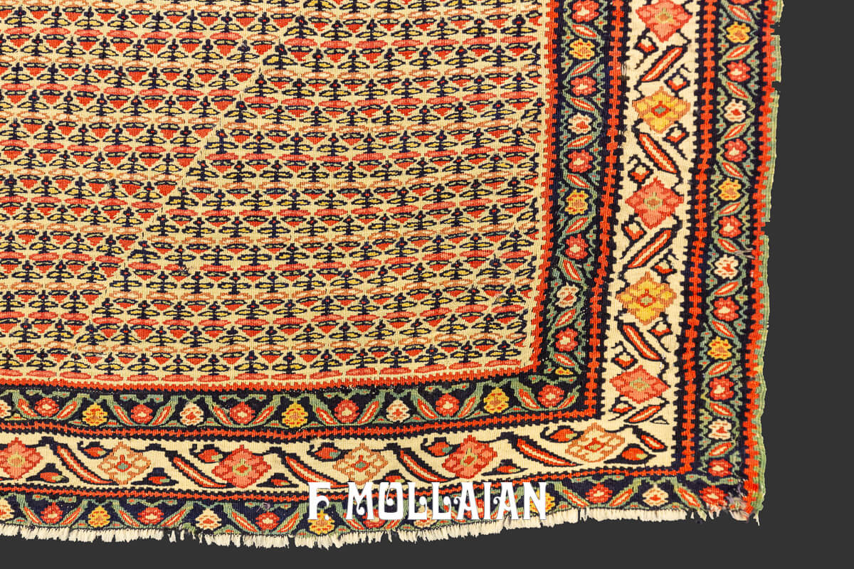 Tapis Kilim Ancien Senneh Extra Fin n°:842119