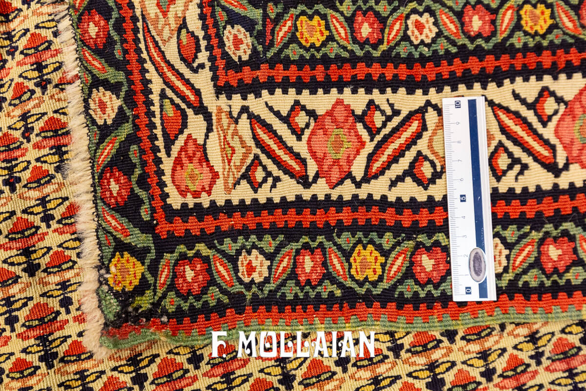 Tapis Kilim Ancien Senneh Extra Fin n°:842119