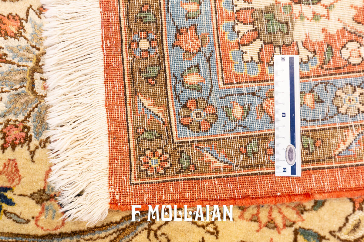 Tehran Rug Persian Classic Floral Part Silk n°:854272