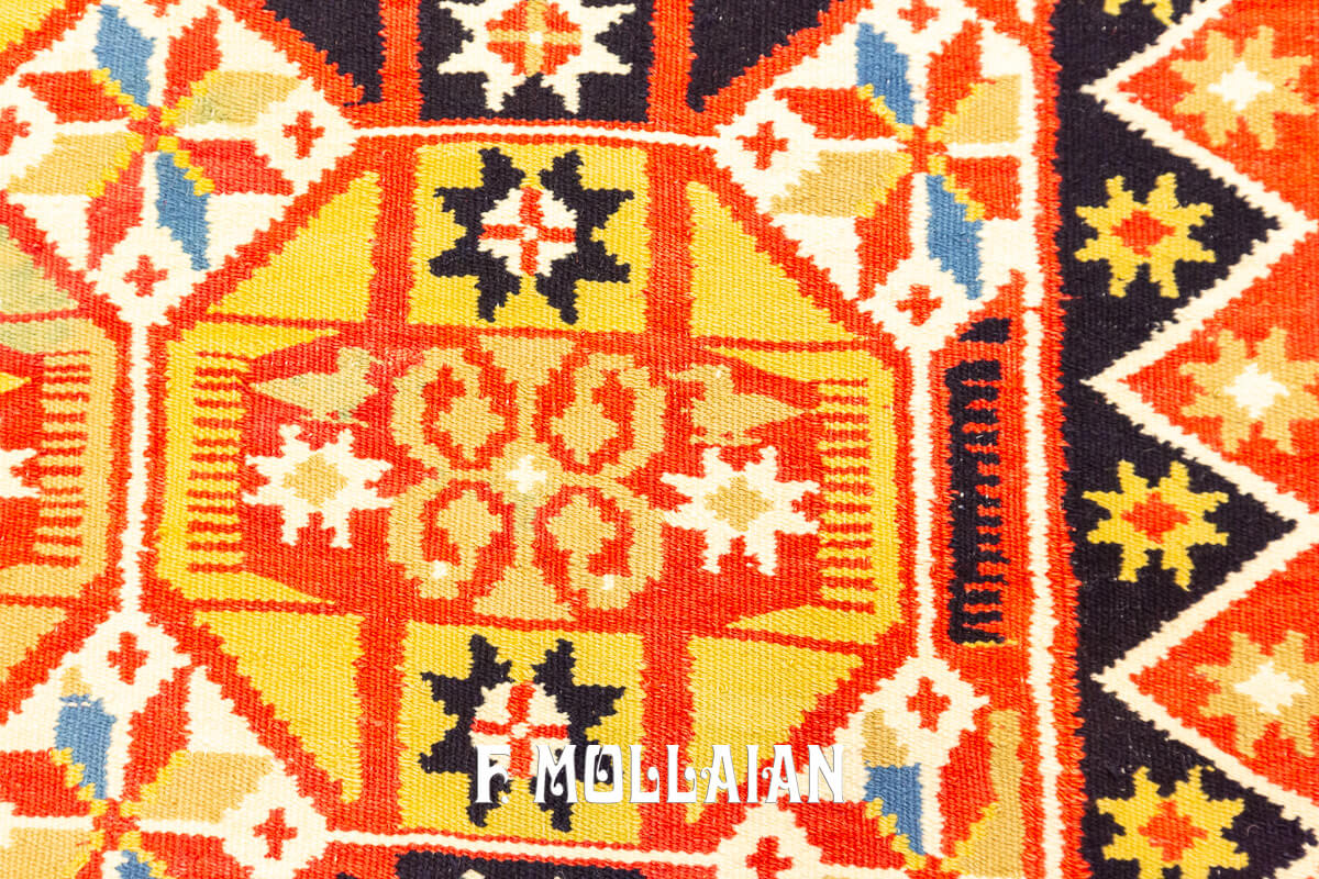 Antique Swedish Textile Geometric Rollakan n°:870105