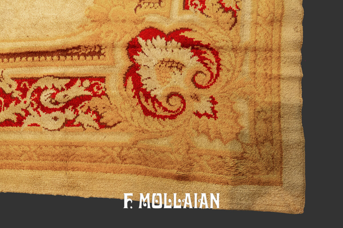 Antique Decorative Carpet European Beige Color n°:890857