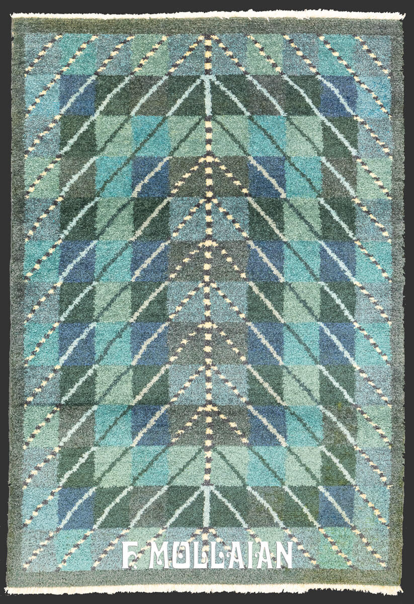 Rya Rug Swedish Blue Color n°:914974