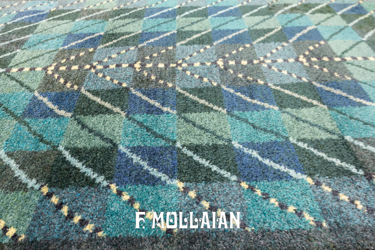 Rya Rug Swedish Blue Color n°:914974