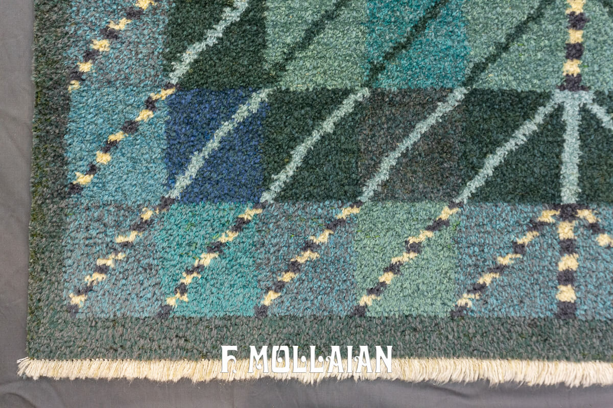 Rya Rug Swedish Blue Color n°:914974