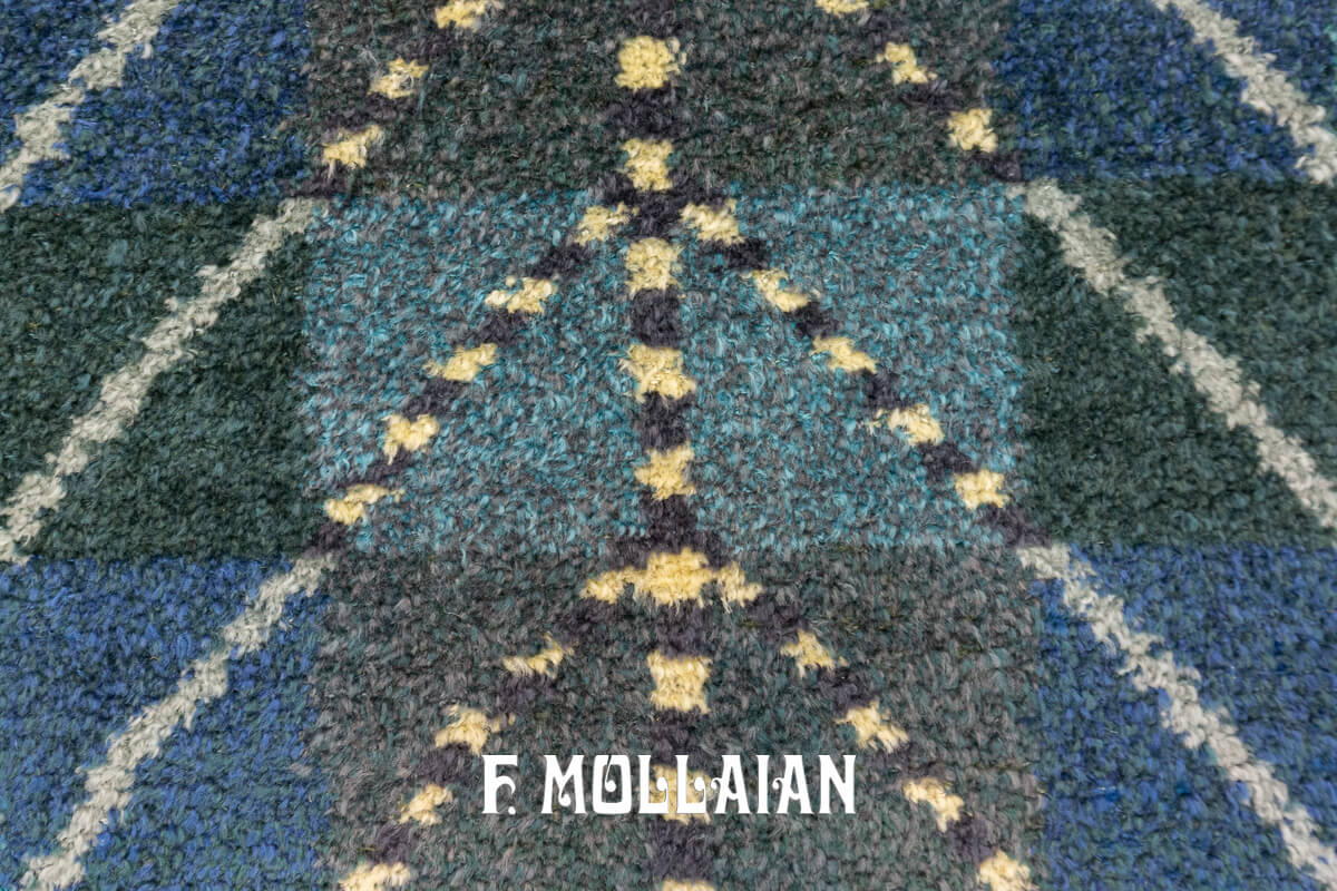 Rya Rug Swedish Blue Color n°:914974