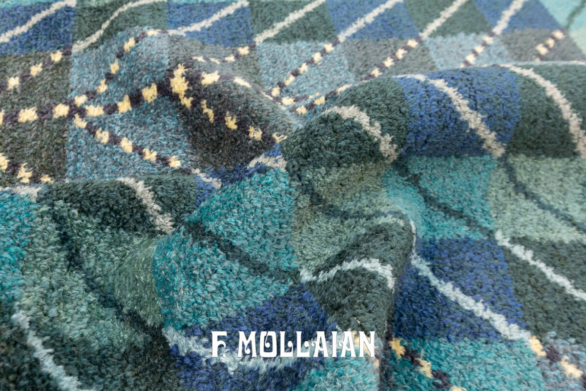 Rya Rug Swedish Blue Color n°:914974