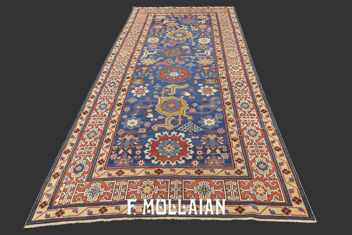Antique Kuba Rug Rare Harchang Design n°:105322