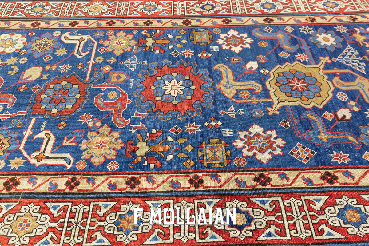 Antique Kuba Rug Rare Harchang Design n°:105322