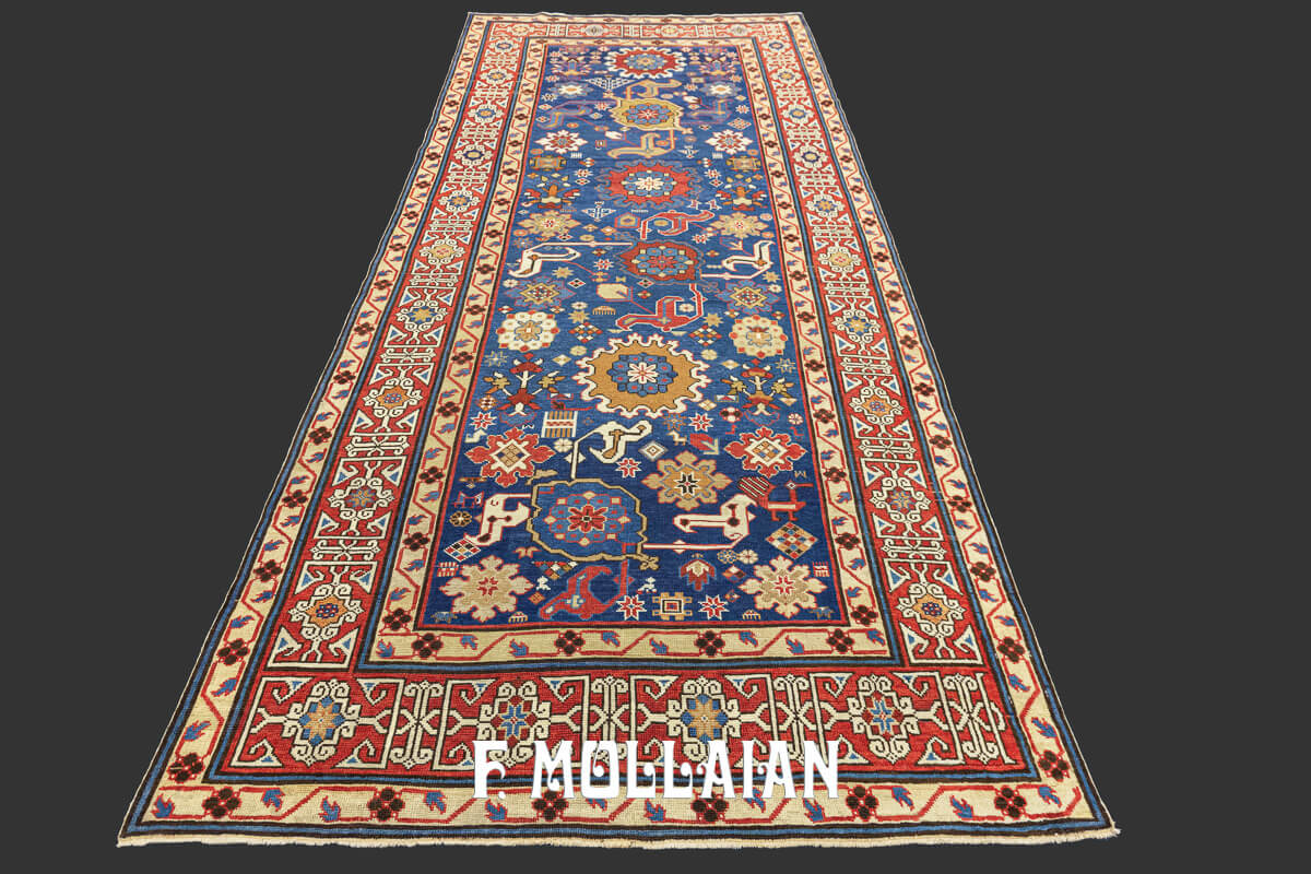 Antique Kuba Rug Rare Harchang Design n°:105322