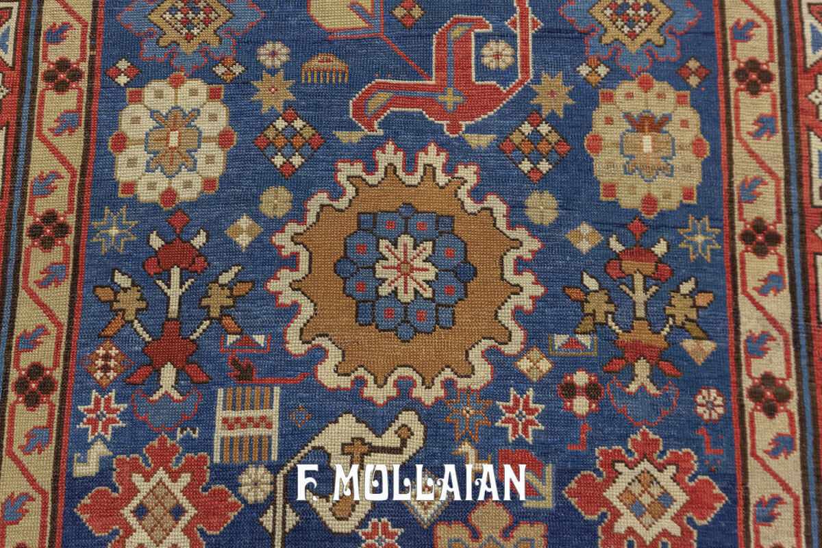 Antique Kuba Rug Rare Harchang Design n°:105322