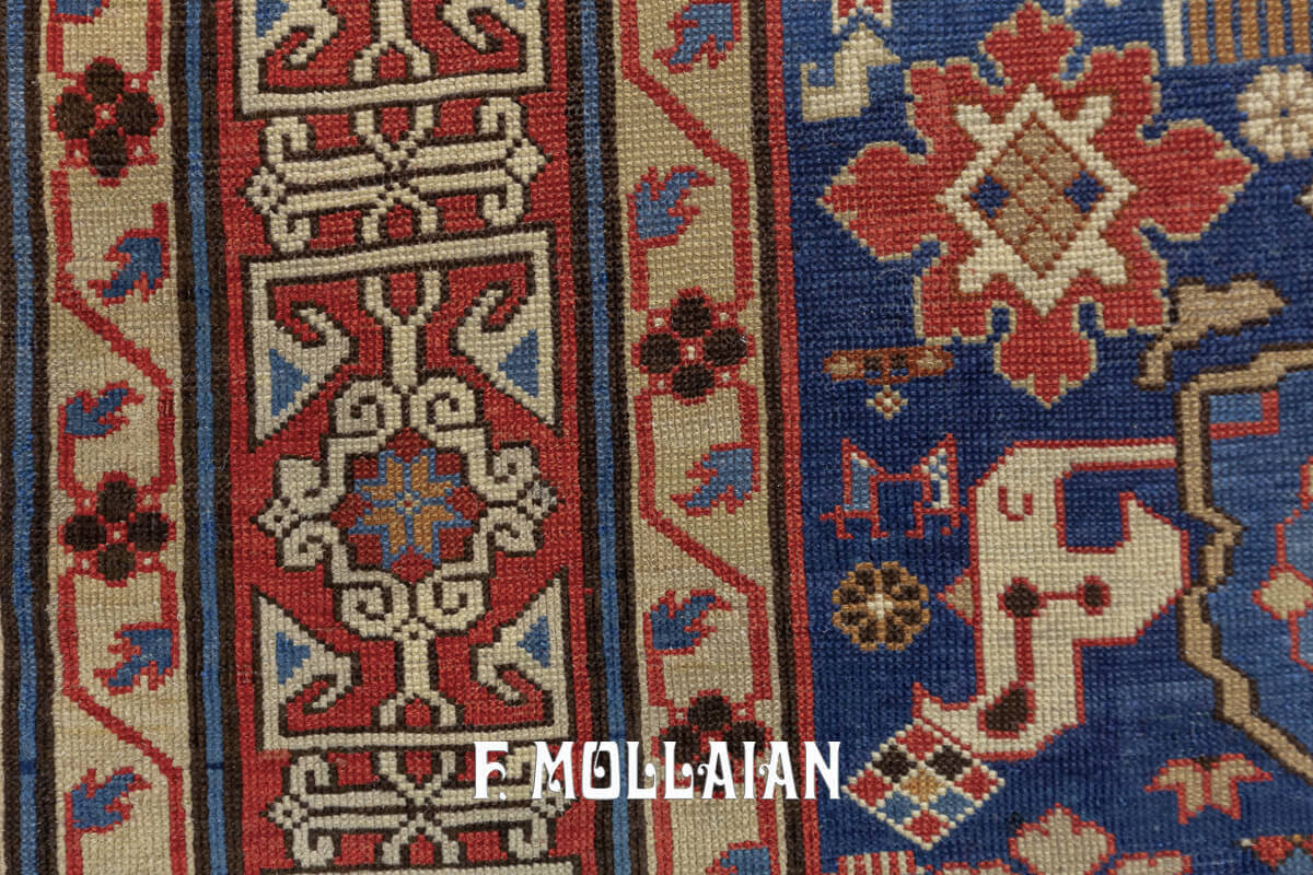 Antique Kuba Rug Rare Harchang Design n°:105322