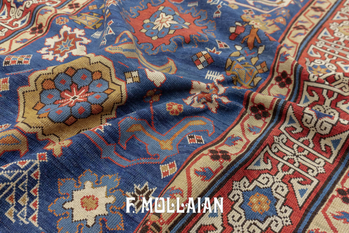 Antique Kuba Rug Rare Harchang Design n°:105322