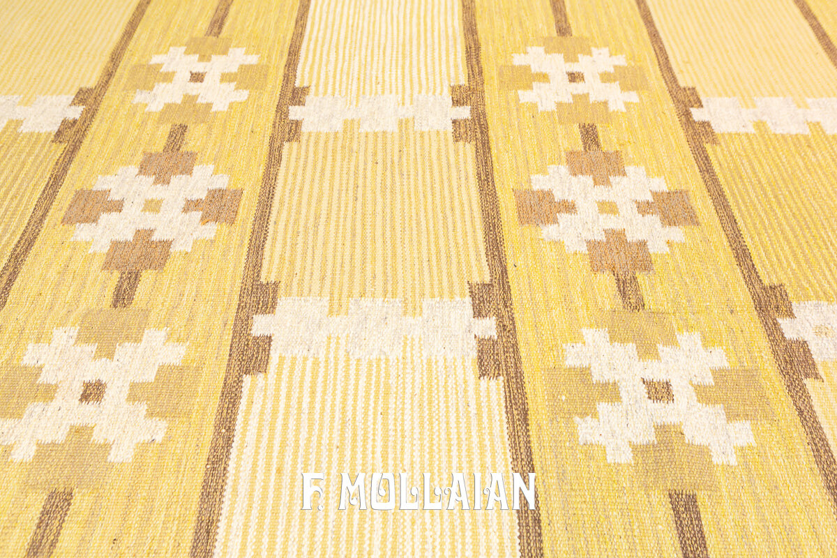 Swedish Kilim Rug Signed SH n°:114668