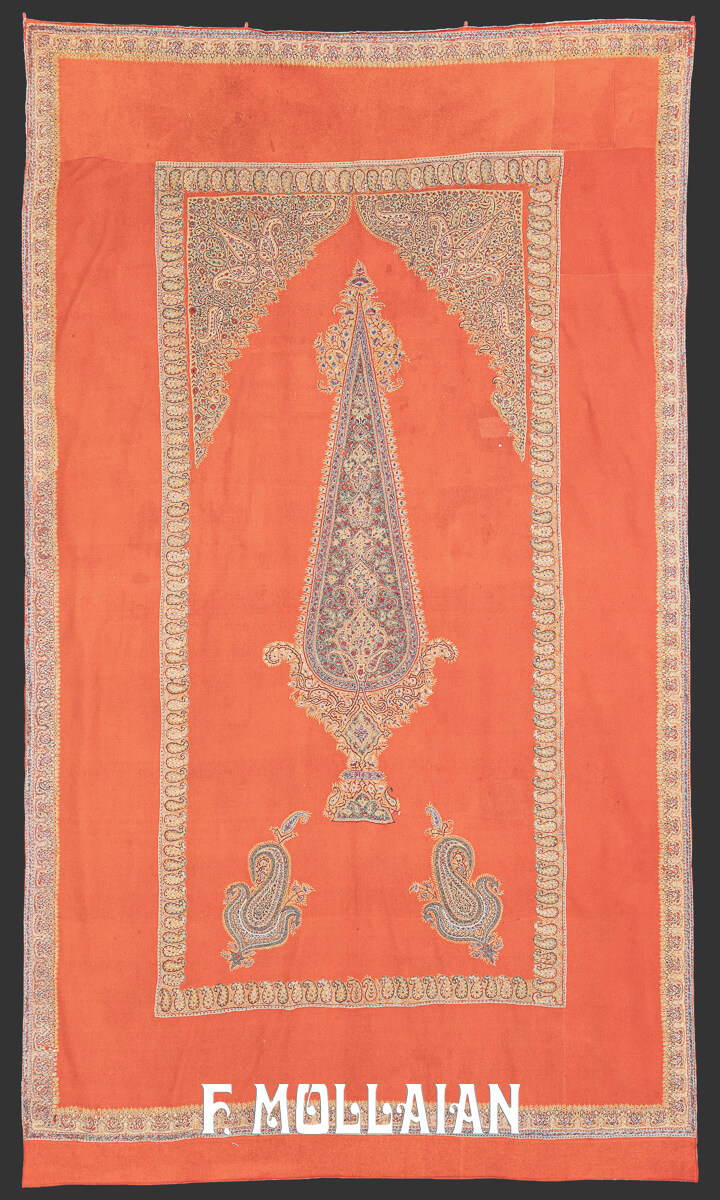 Antique Persian Textile Termeh Embroidery Qajar n°:145041