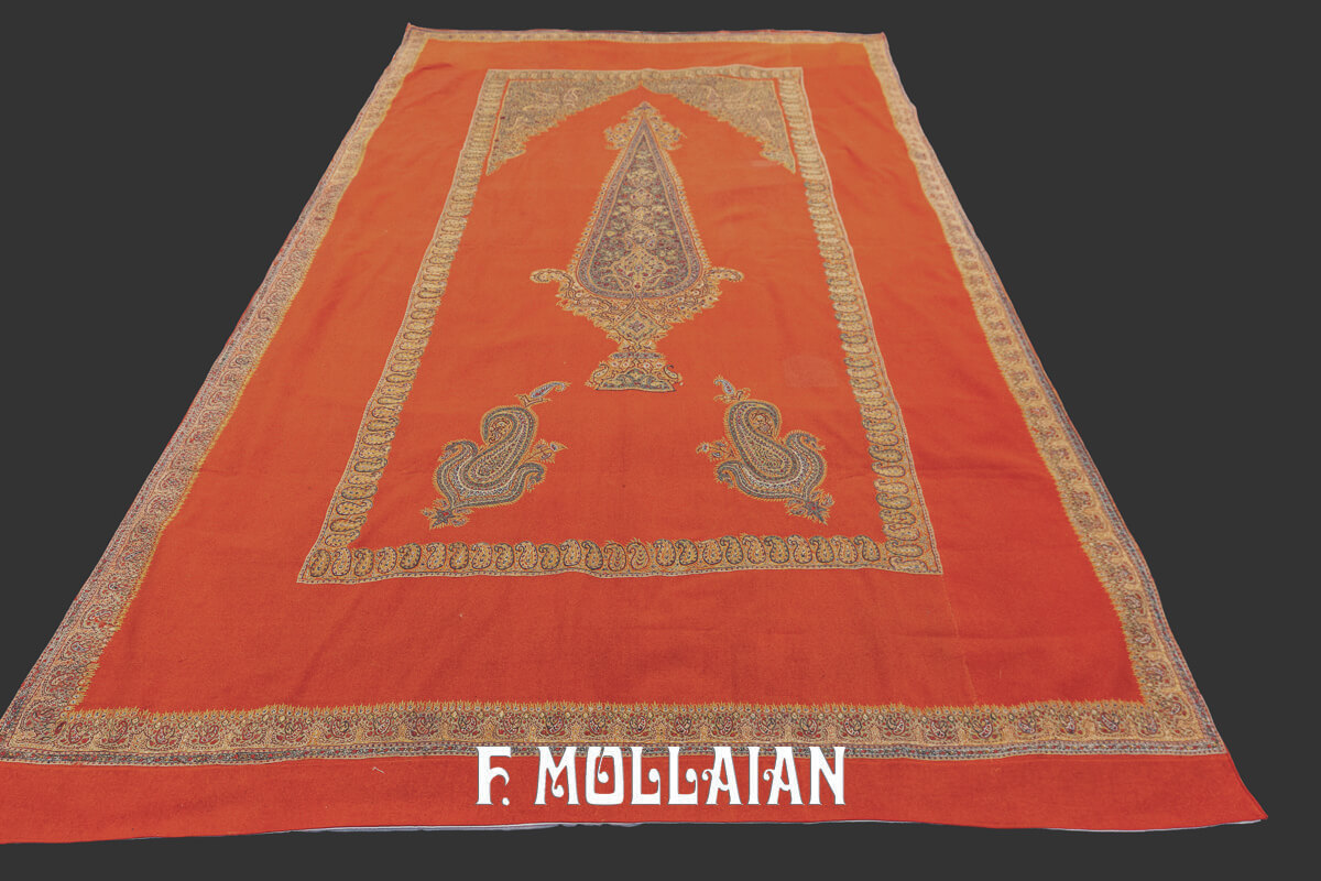 Antique Persian Textile Termeh Embroidery Qajar n°:145041
