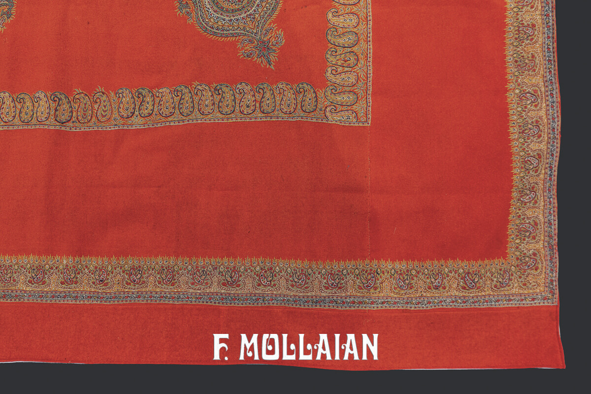 Antique Persian Textile Termeh Embroidery Qajar n°:145041