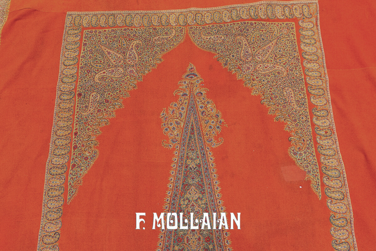 Antique Persian Textile Termeh Embroidery Qajar n°:145041