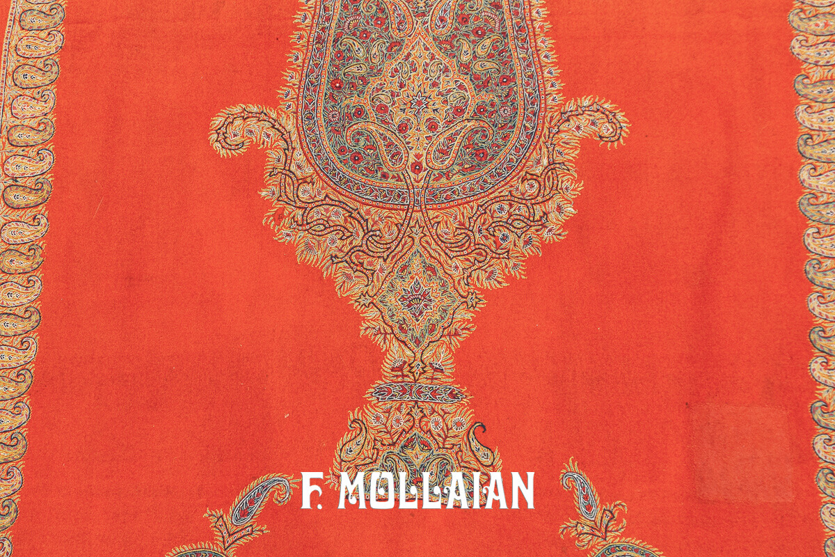 Antique Persian Textile Termeh Embroidery Qajar n°:145041