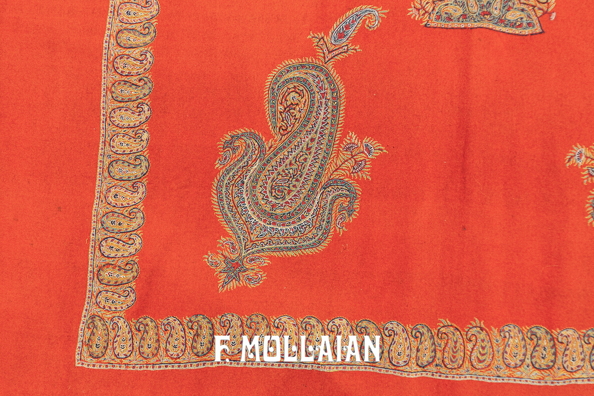 Antique Persian Textile Termeh Embroidery Qajar n°:145041
