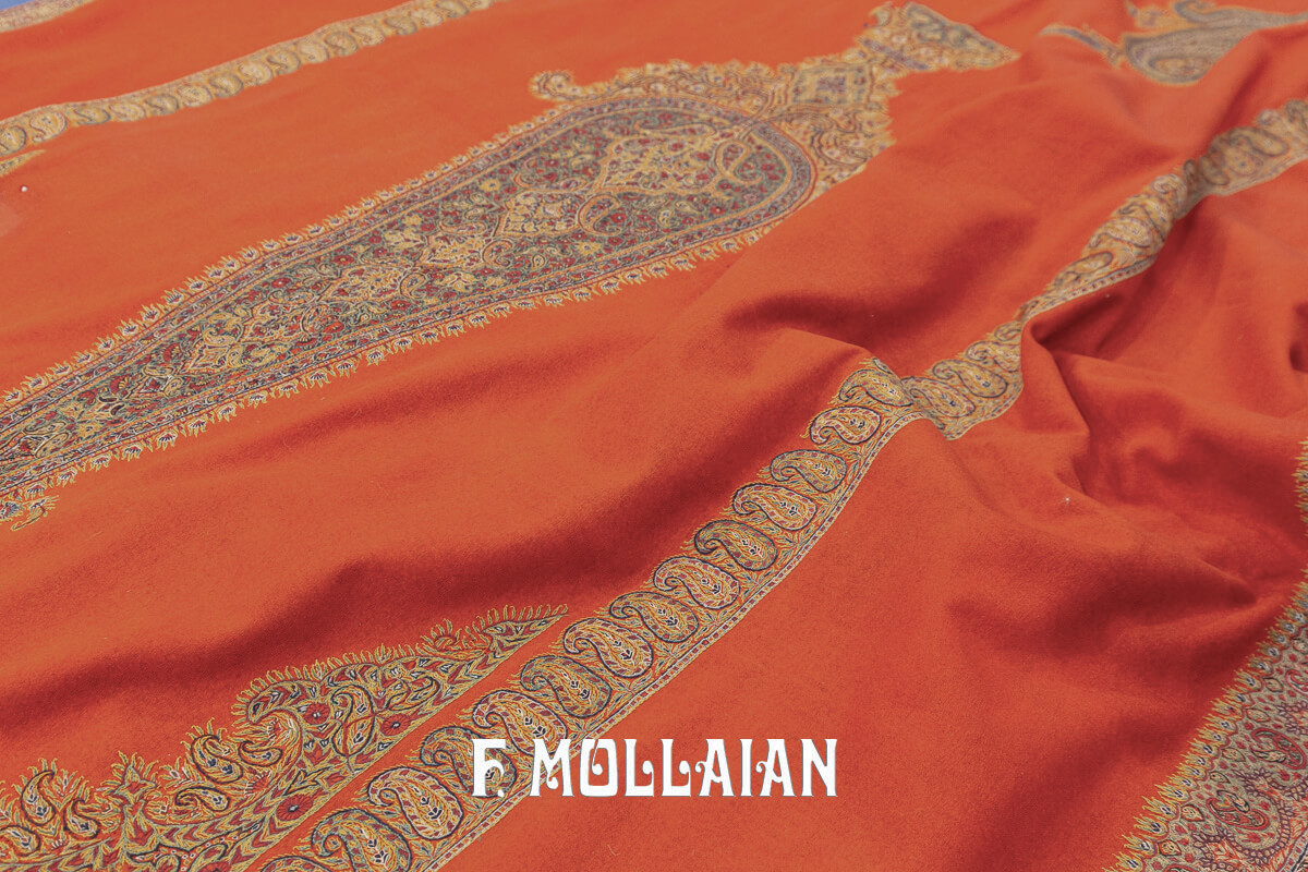 Antique Persian Textile Termeh Embroidery Qajar n°:145041
