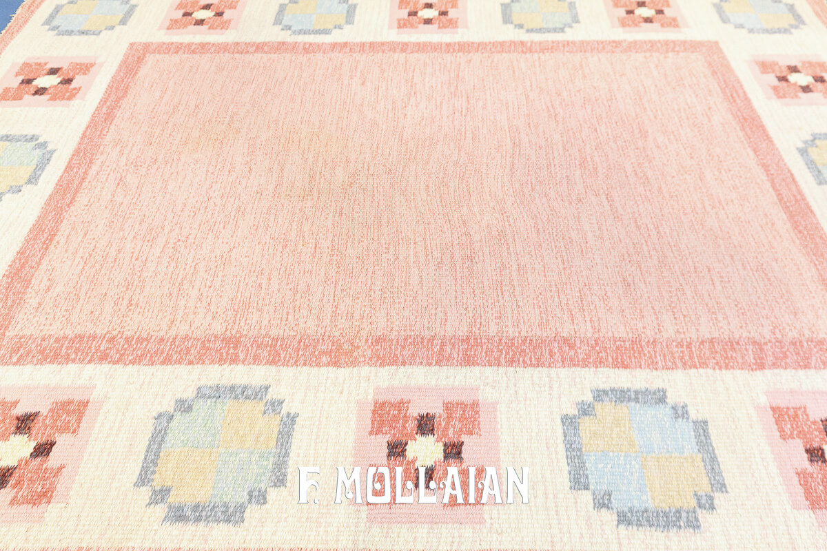 Swedish Kilim Rug Signed GG n°:158042