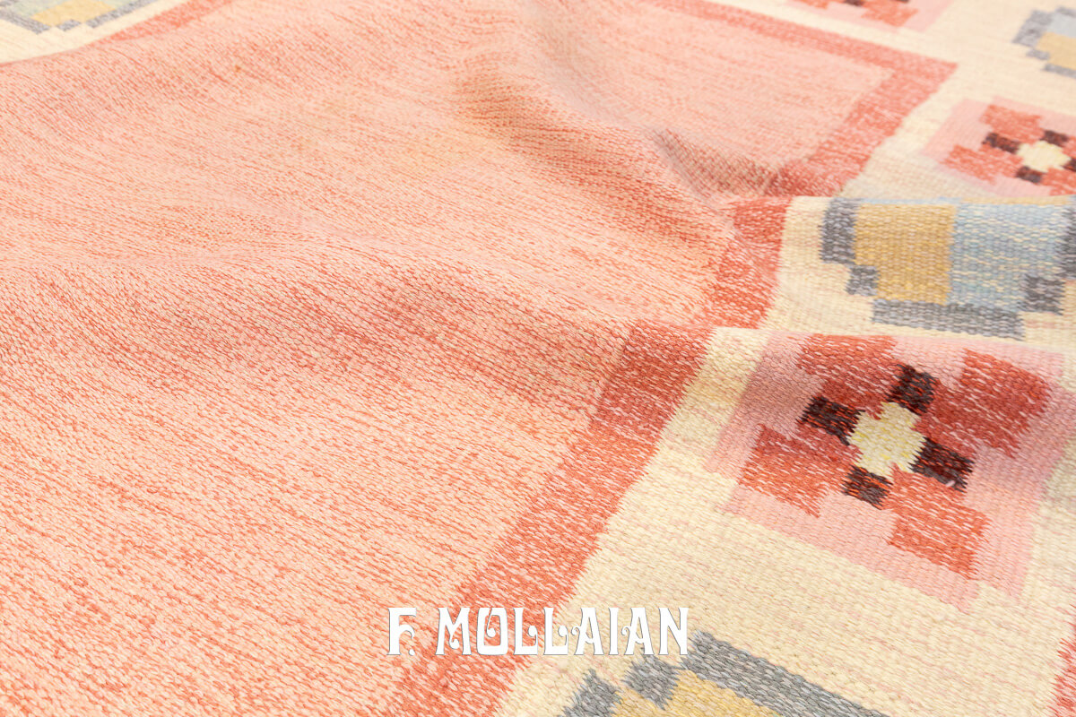 Swedish Kilim Rug Signed GG n°:158042