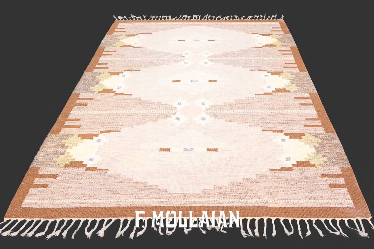 Swedish Kilim Rug Ingegerd Silow n°:171773
