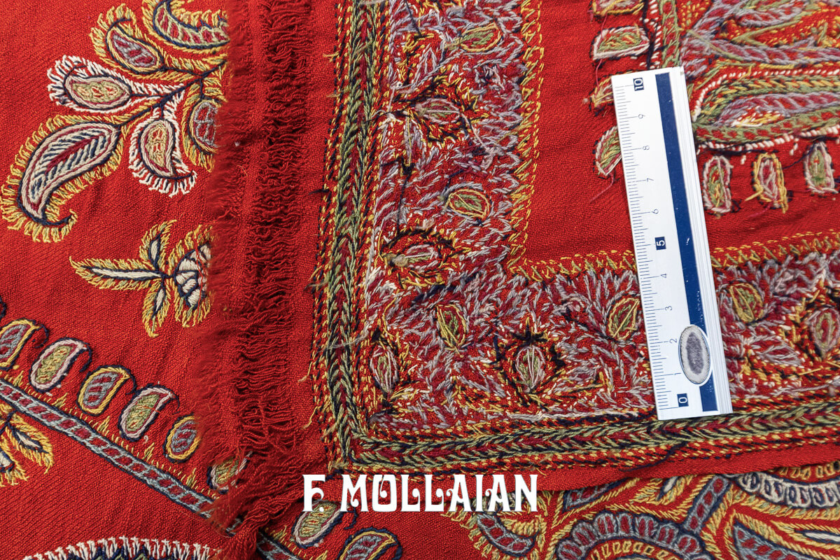 Antique Persian Textile Termeh Embroidery Qajar n°:173681
