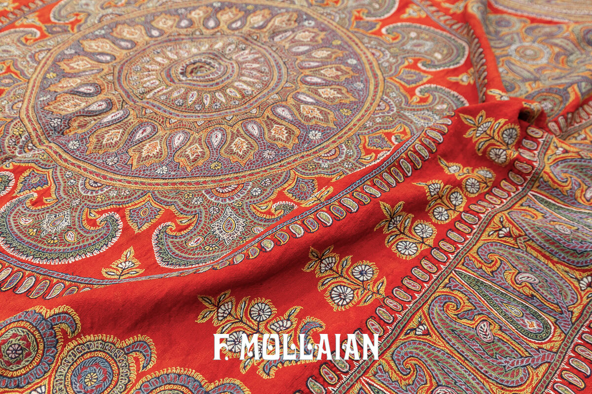 Antique Persian Textile Termeh Embroidery Qajar n°:173681
