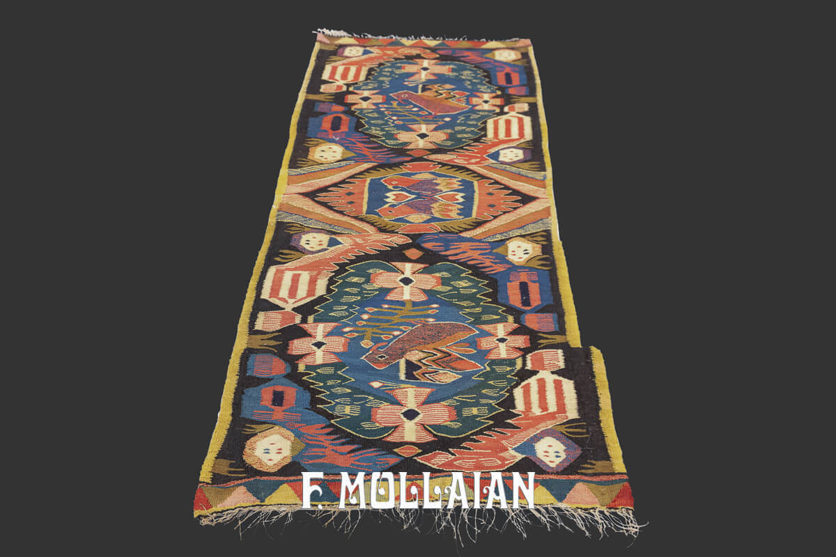 Antique Swedish Rölakan Textile Birds n°:191619