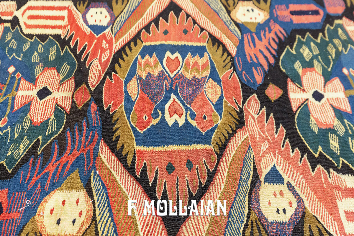 Antique Swedish Rölakan Textile Birds n°:191619