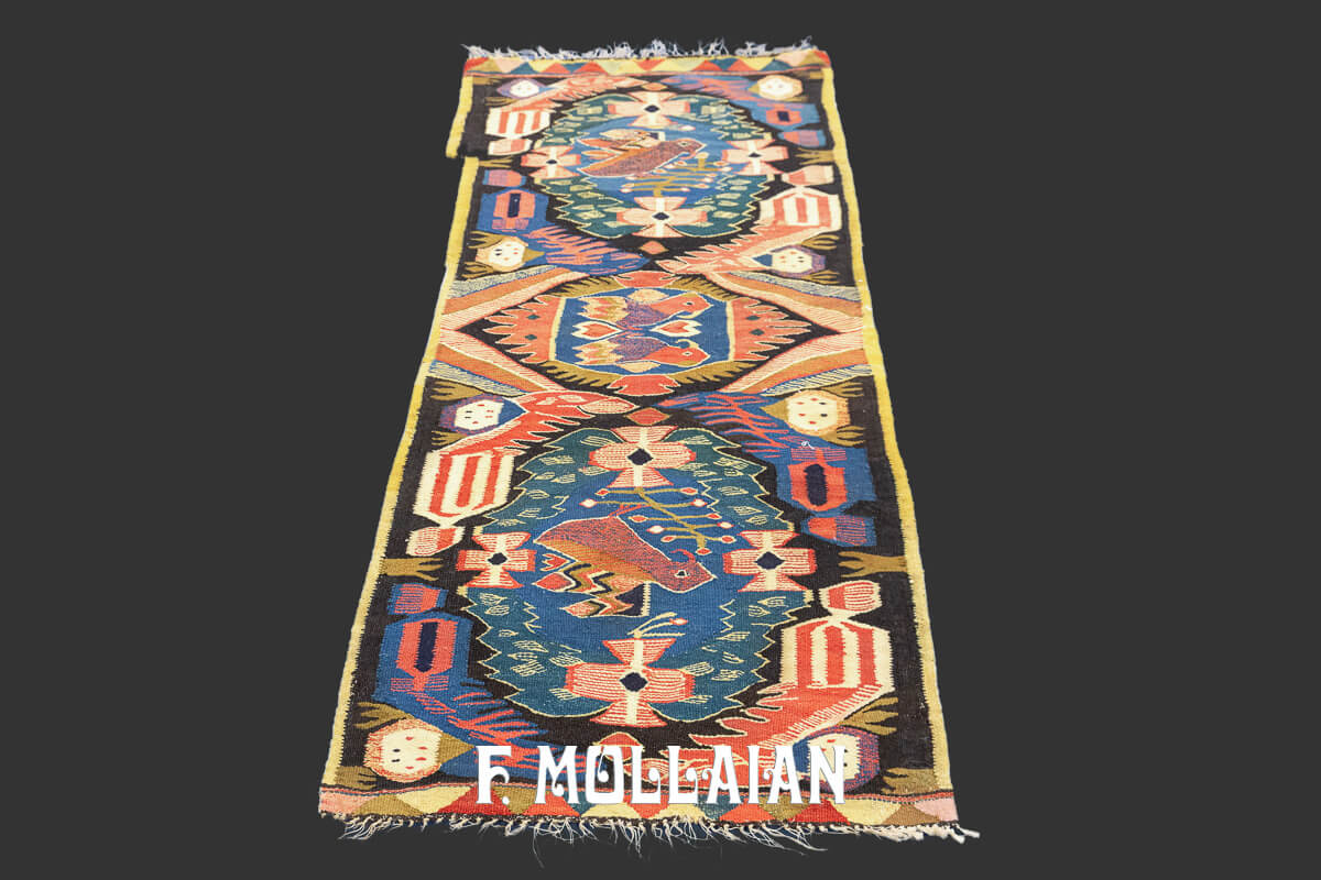 Antique Swedish Rölakan Textile Birds n°:191619