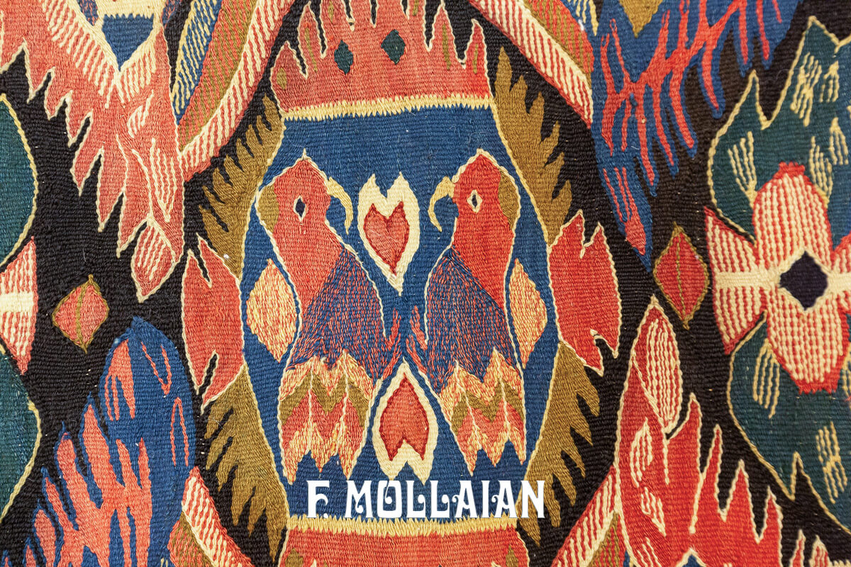 Antique Swedish Rölakan Textile Birds n°:191619