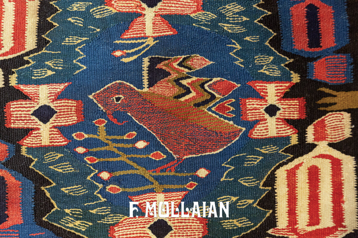 Antique Swedish Rölakan Textile Birds n°:191619