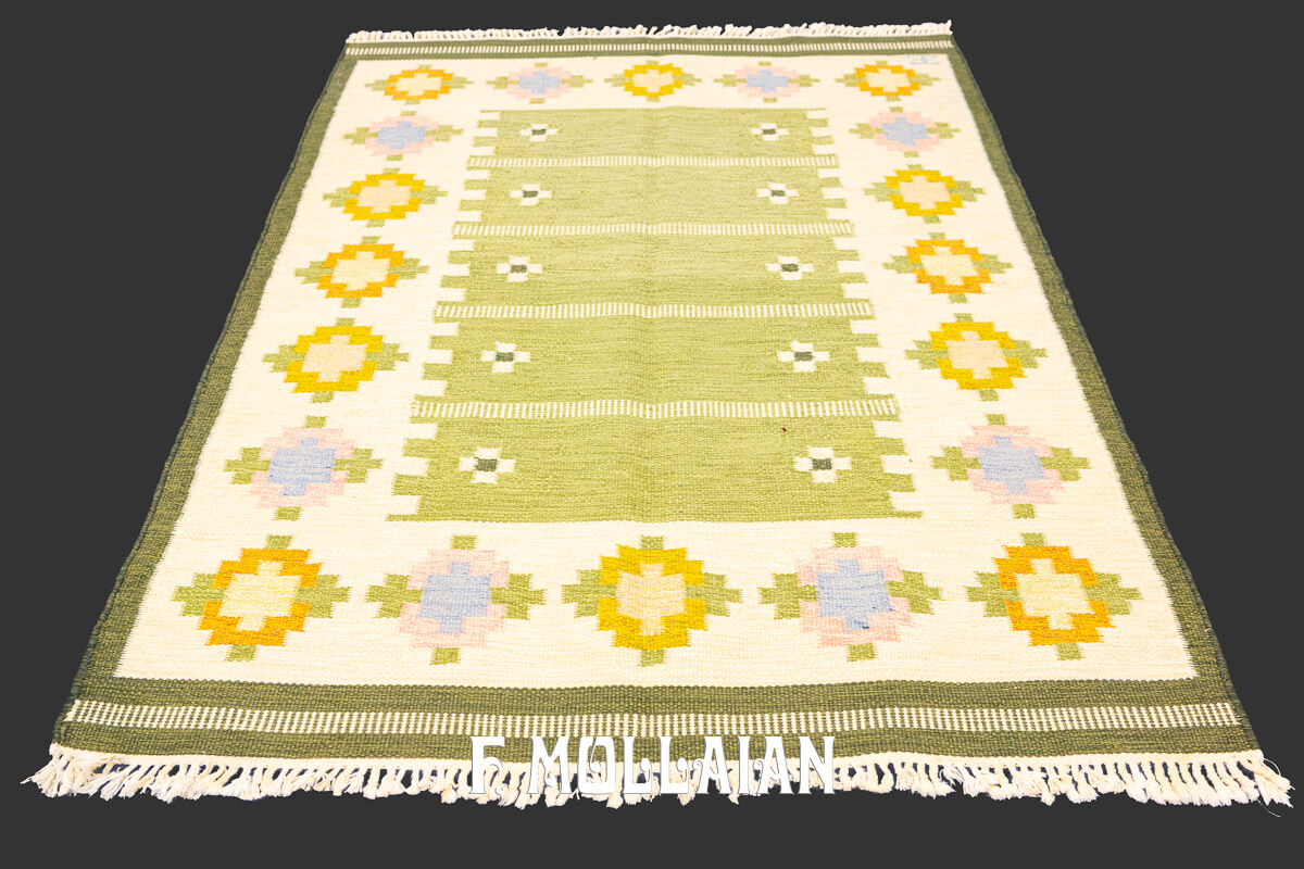 Swedish Kilim Rug Signed n°:210775