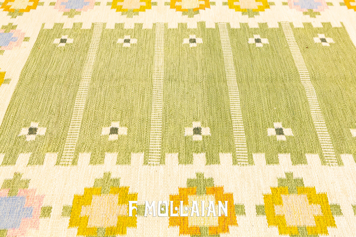 Swedish Kilim Rug Signed n°:210775