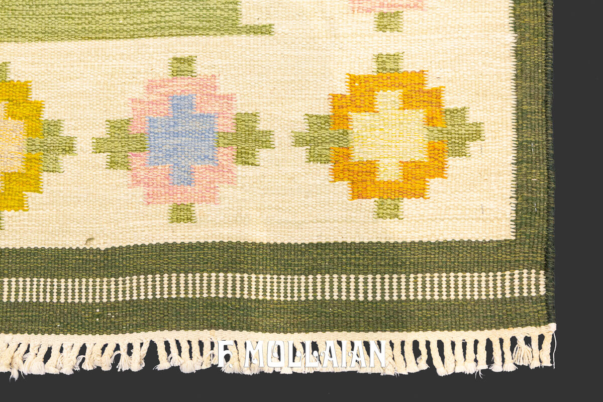 Swedish Kilim Rug Signed n°:210775