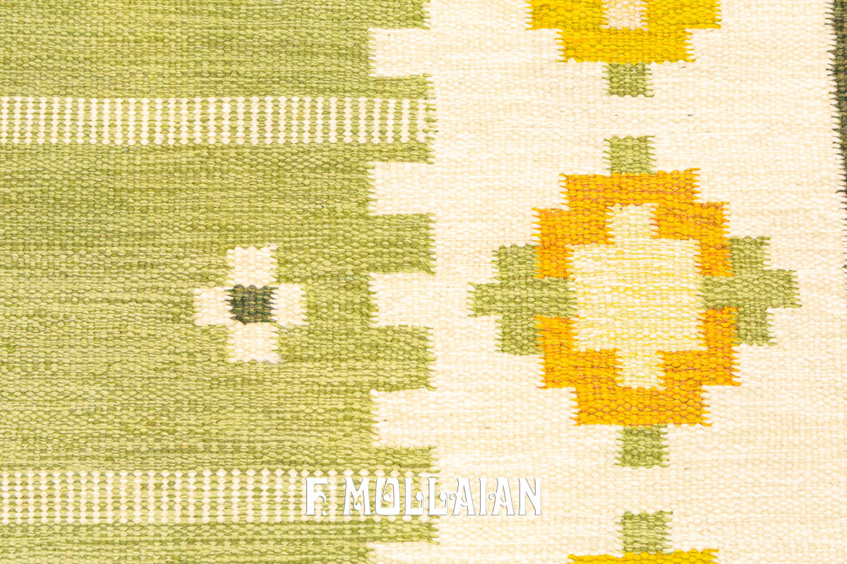 Swedish Kilim Rug Signed n°:210775