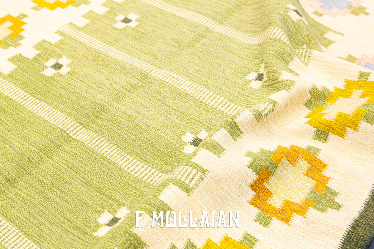 Swedish Kilim Rug Signed n°:210775