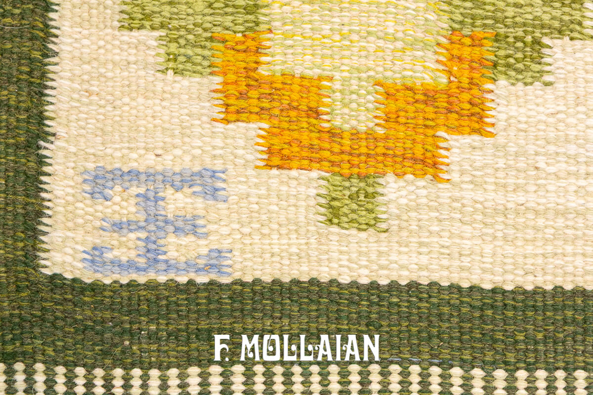 Swedish Kilim Rug Signed n°:210775