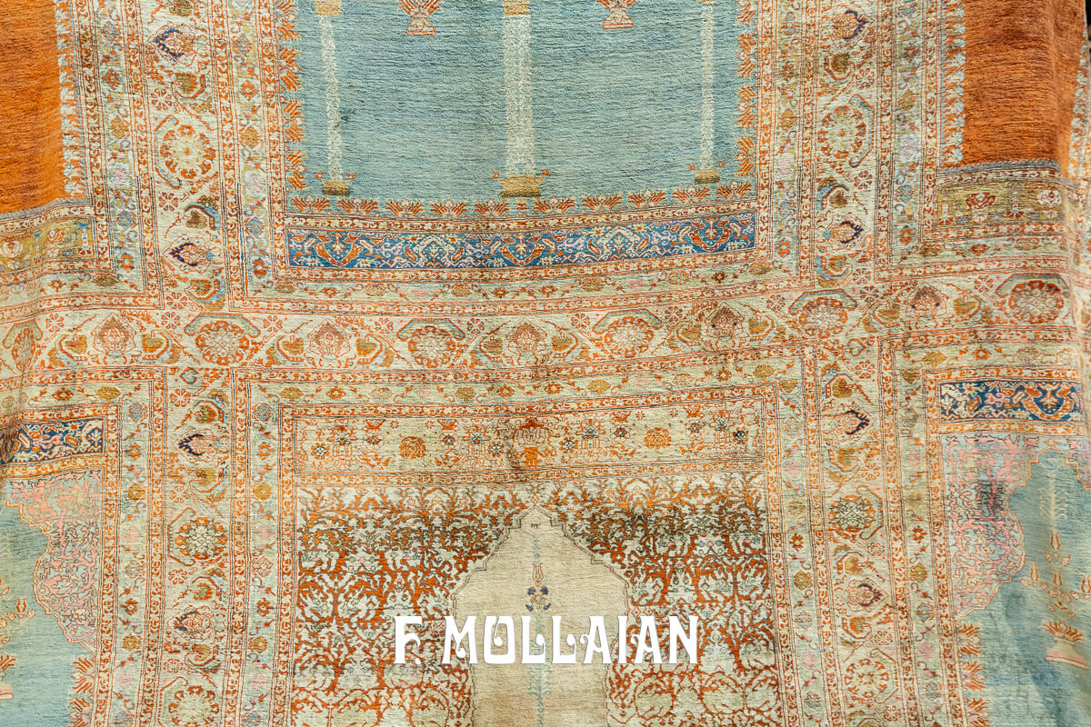 Tappeto Raro Tabriz Hagi Gialili in Seta n°:225565