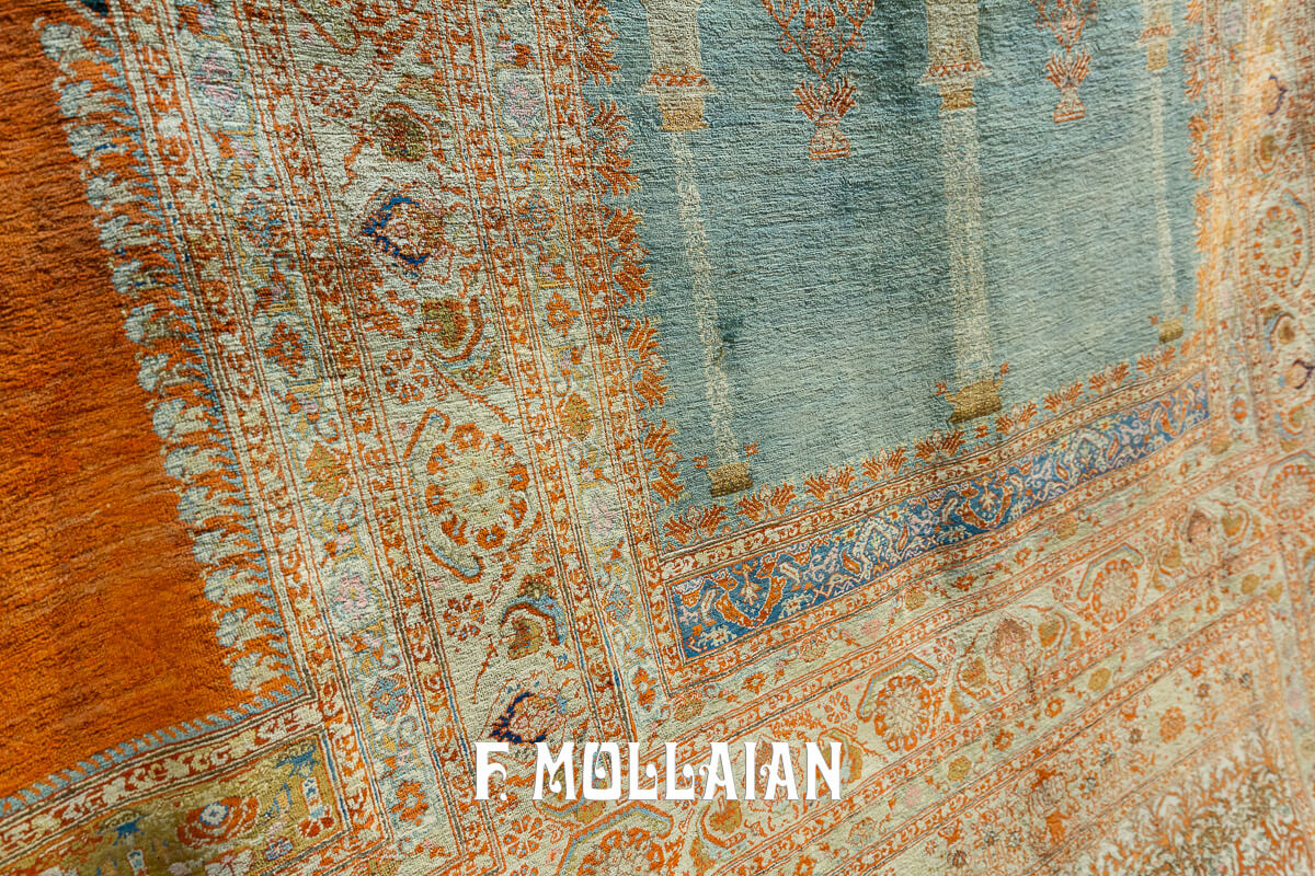 Tappeto Raro Tabriz Hagi Gialili in Seta n°:225565