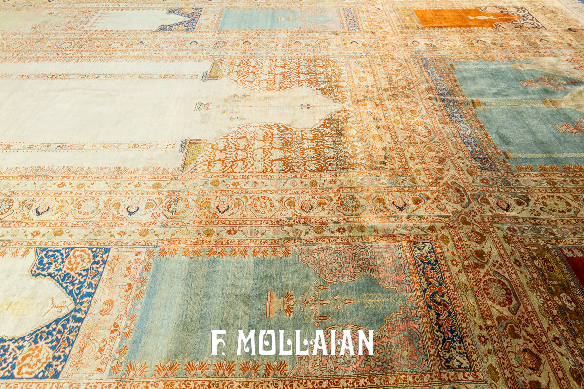 Tappeto Raro Tabriz Hagi Gialili in Seta n°:225565