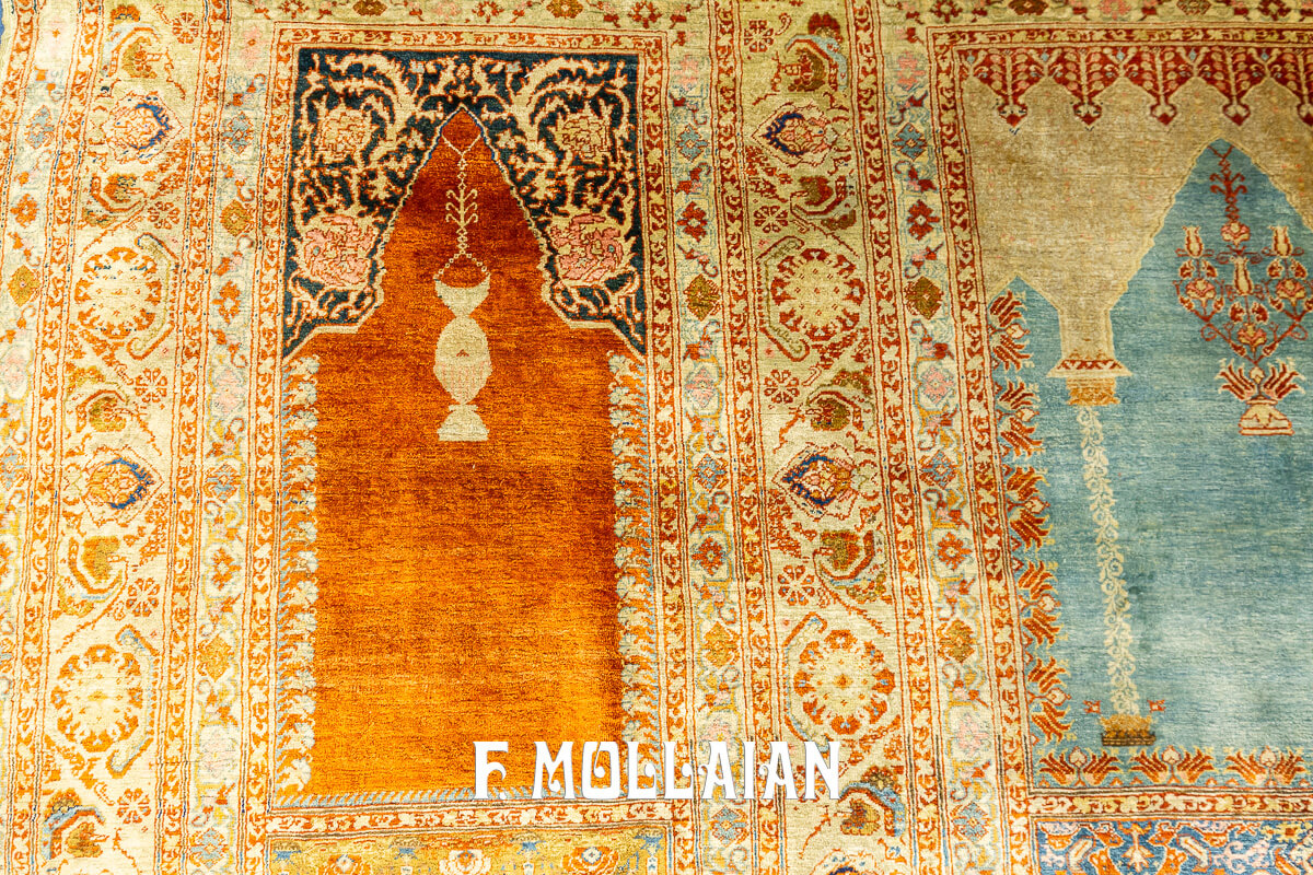 Tappeto Raro Tabriz Hagi Gialili in Seta n°:225565