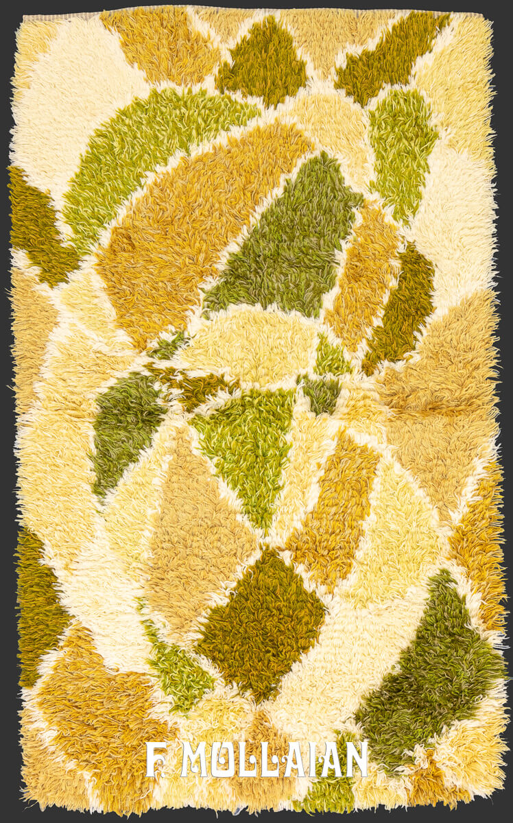 Scandinavian Rug Abstract Design n°:244341