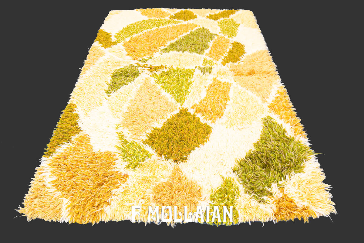 Scandinavian Rug Abstract Design n°:244341
